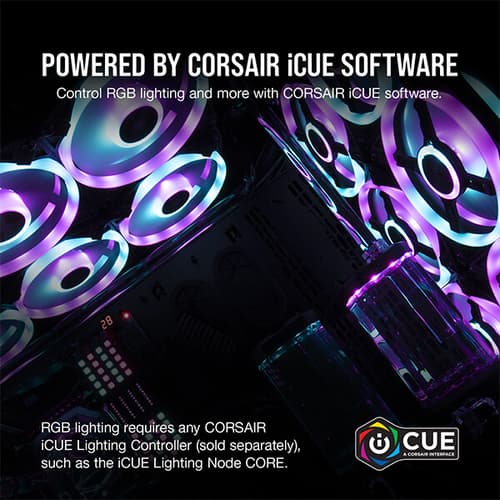 Corsair ICUE QL140 RGB White Cabinet Fan (Single Pack)